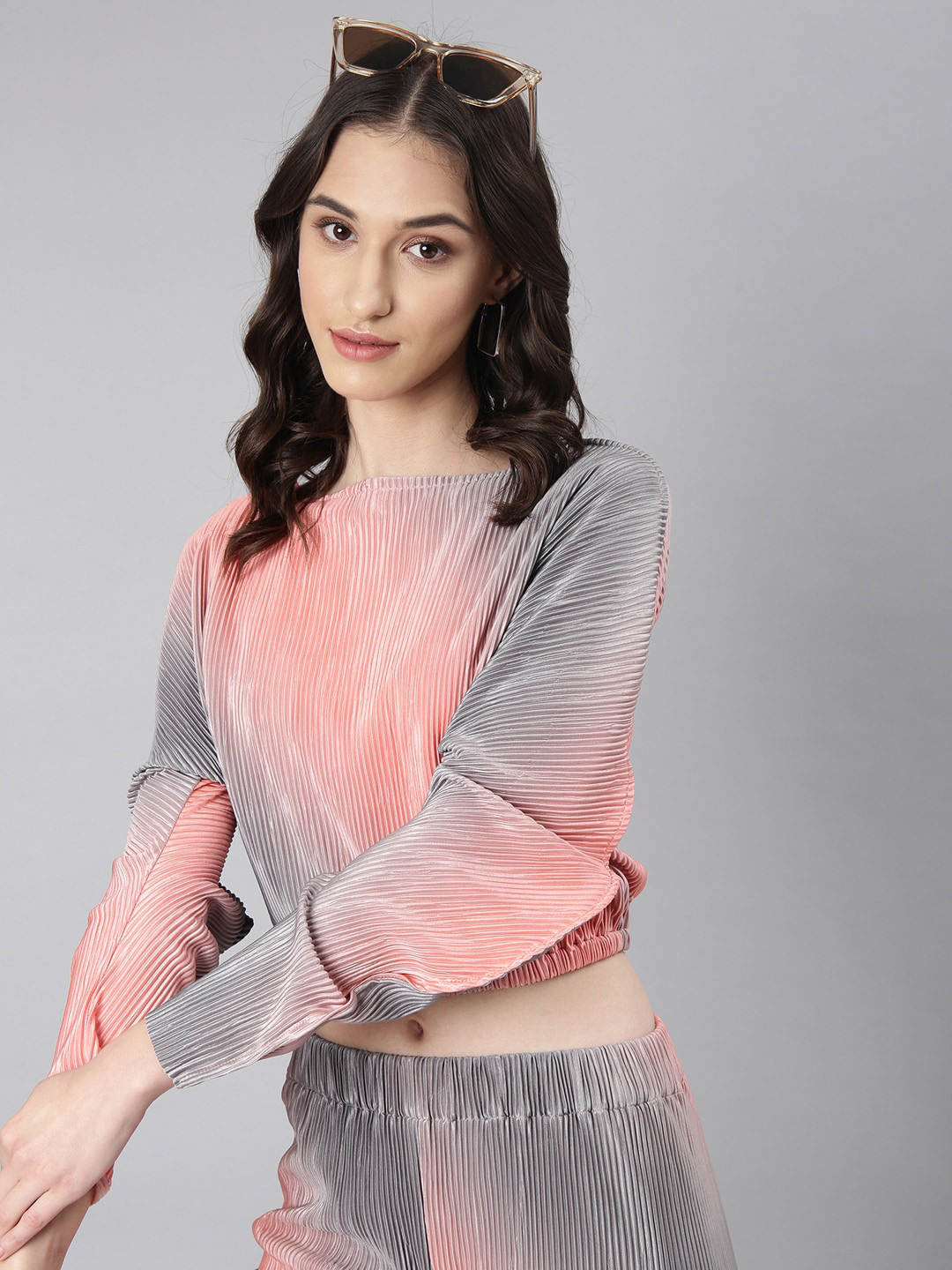 SHOWOFF Boat Neck Coral Dyed Co-Ords