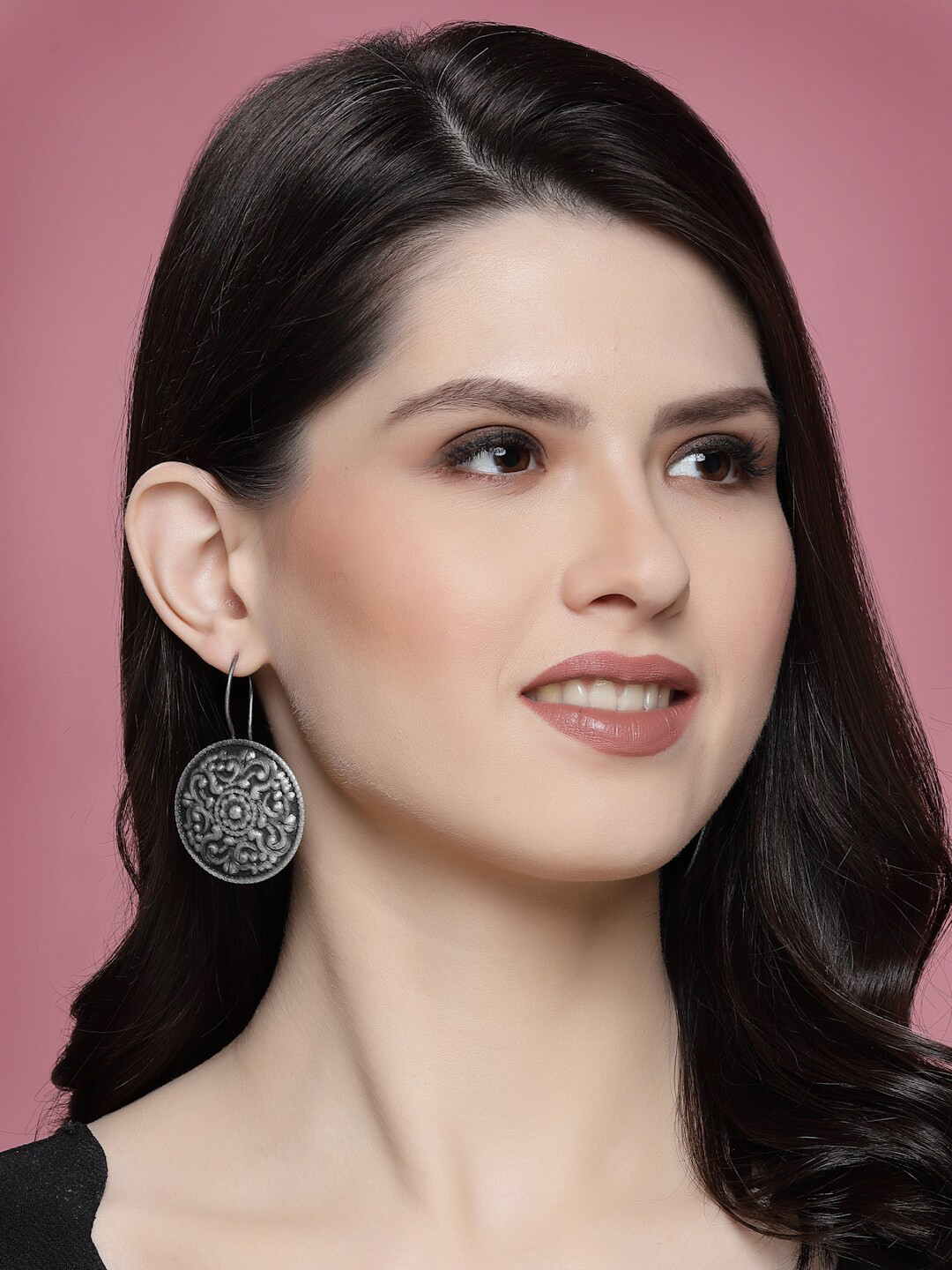 PANASH Silver Plated Classic Drop Earrings