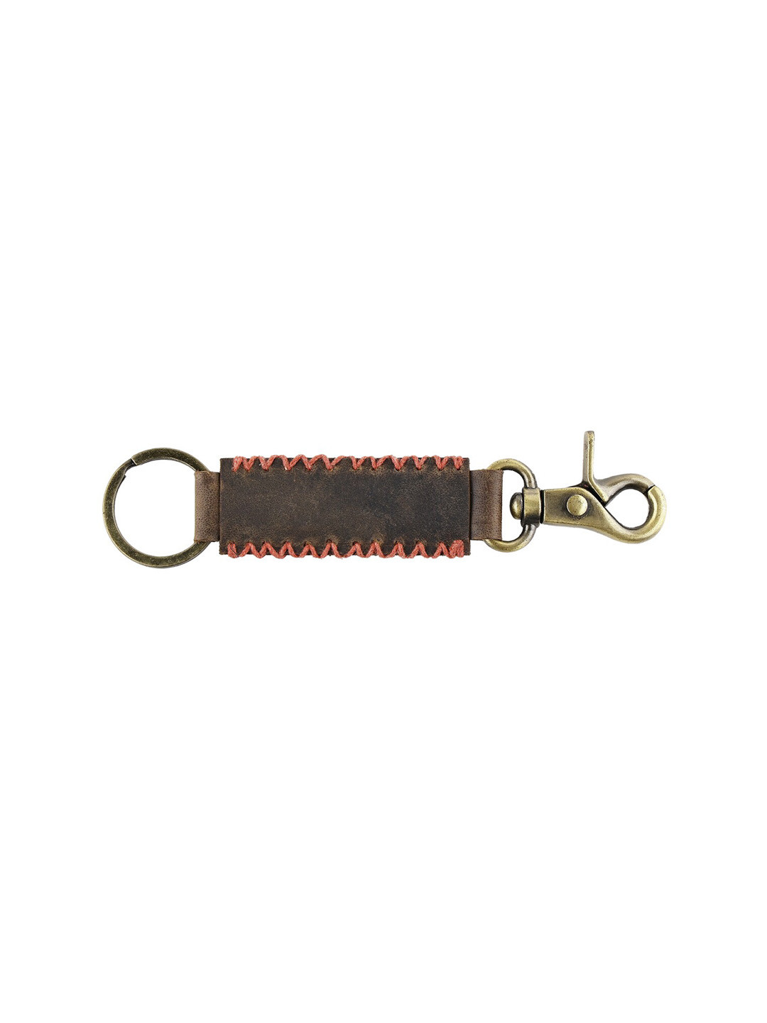 Aditi Wasan Stiched Detailing Genuine Leather Key chain
