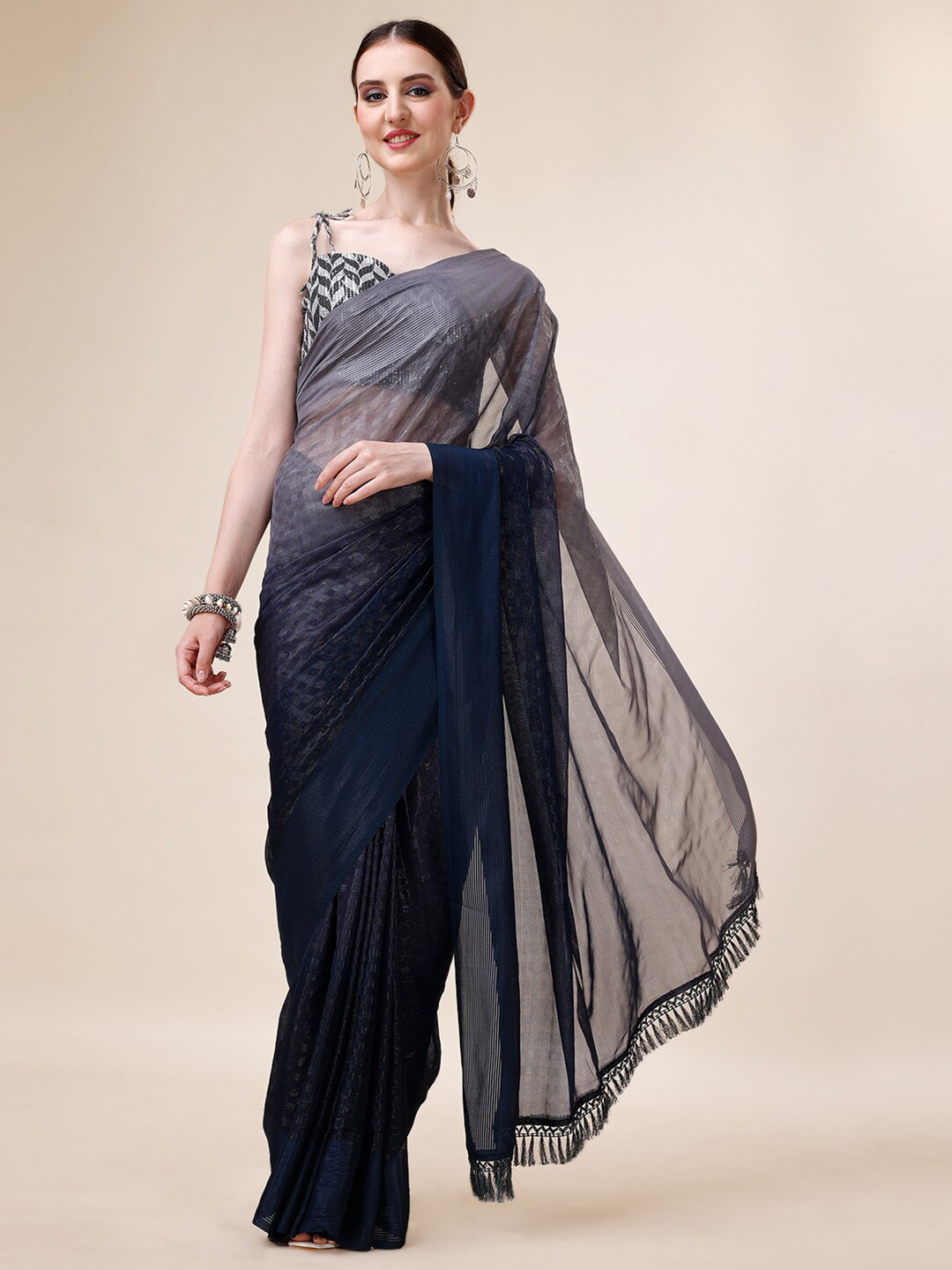 Mitera Woven Design Satin Saree