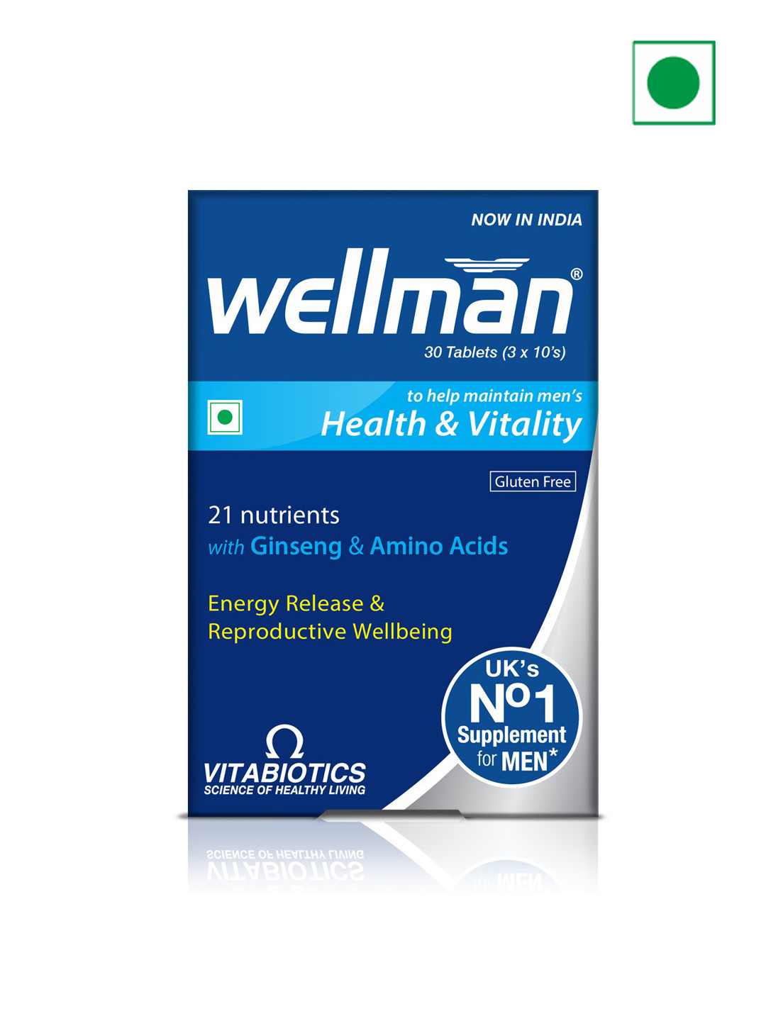 Wellman Men 21 Nutrients & Calcium 30 Tablets