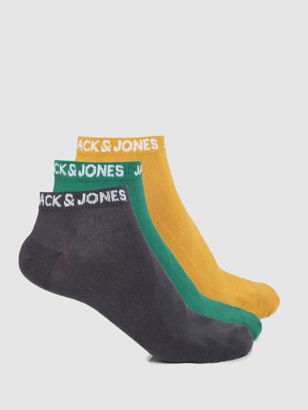 Jack & Jones Men Pack Of 3 Ankle Length Shoeliners