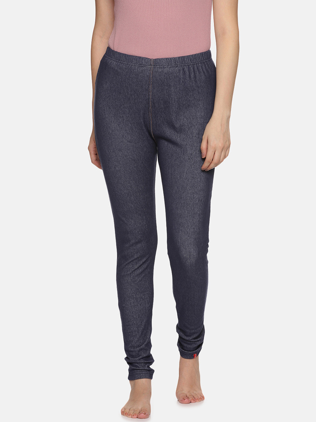 NOT YET by us Mid-Rise Slim Fit Cotton Denim Stretchable Jeggings