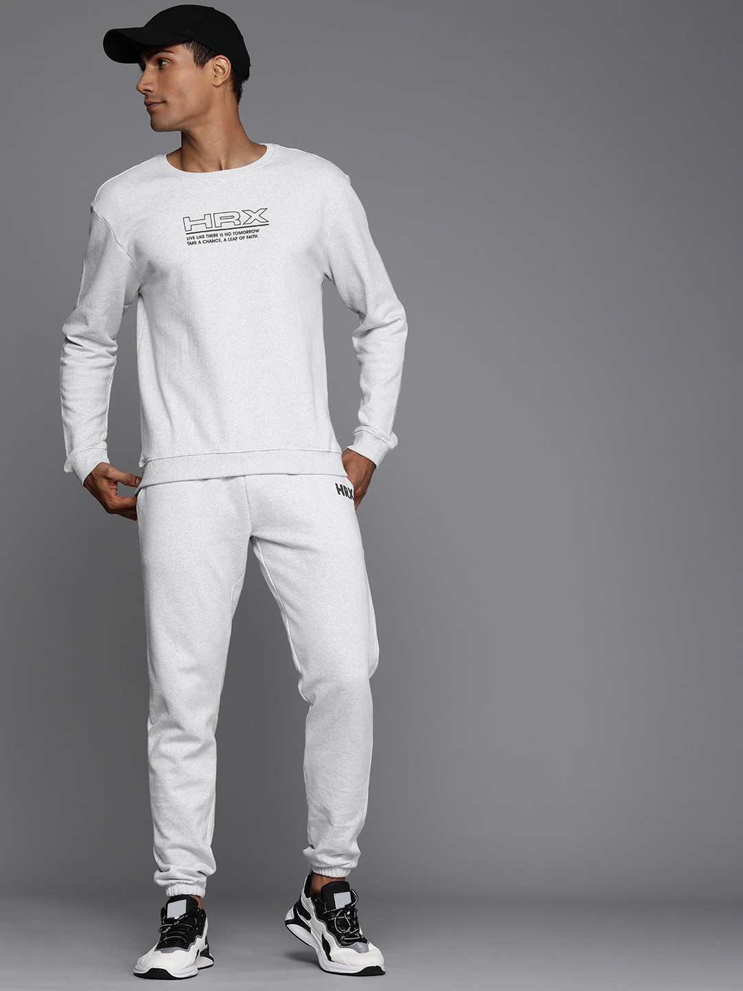 HRX by Hrithik Roshan Men Typography Printed Tracksuit