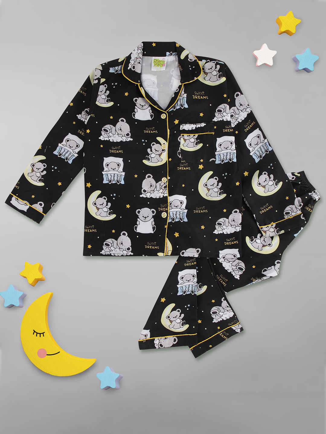 Pyjama Party Kids Conversational Printed Pure Cotton Night suit