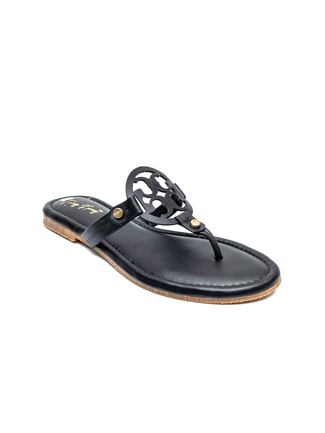 Dapper Feet-Fancy Nancy Embellished T-Strap Flats