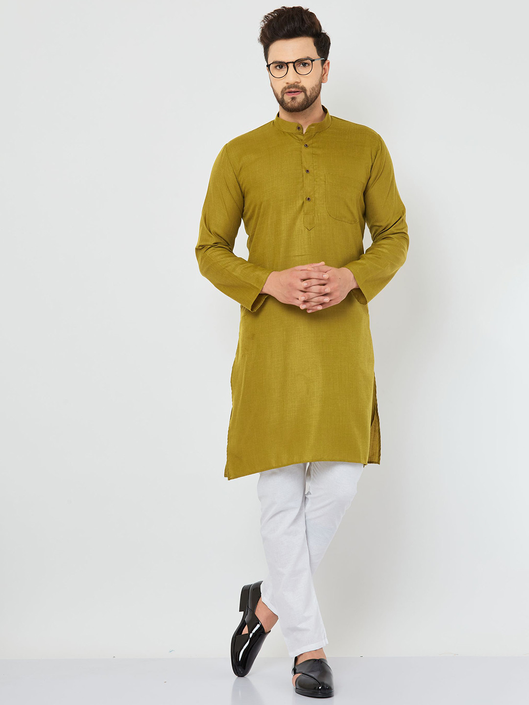 Armaan Ethnic Thread Work Pathani Kurta