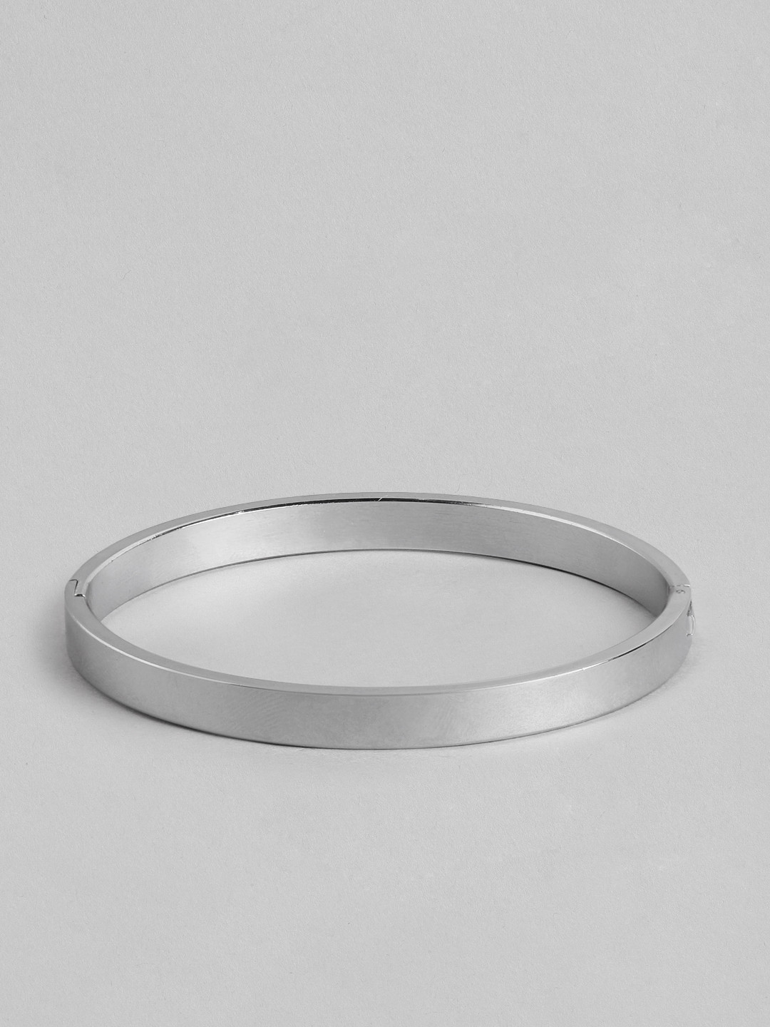 PARIS HAMILTON Men Silver-Plated Kada Bracelet