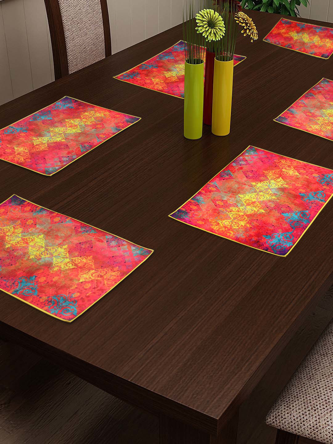 HOUZZCODE Red Table Mat