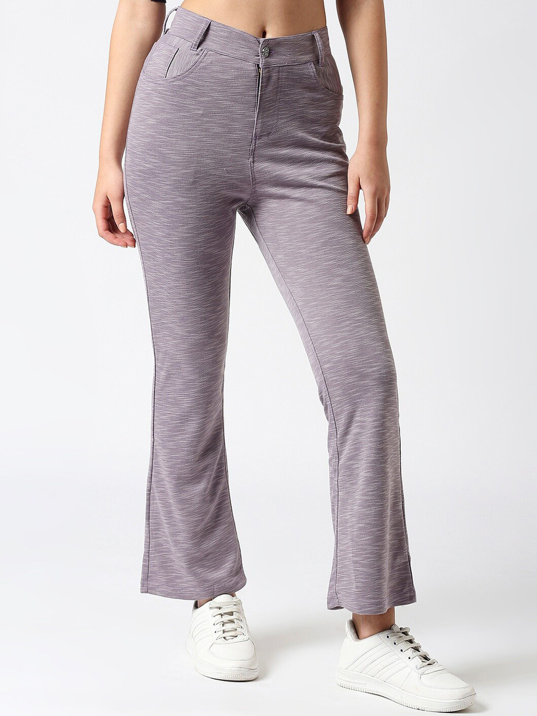 Lovable Sport Women Self Design Bell Bottom Trouser