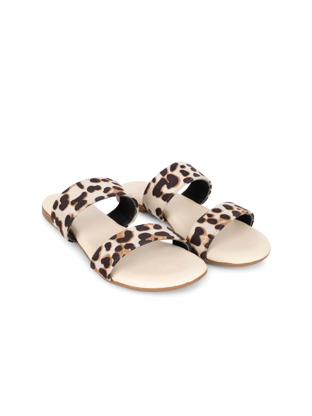 stylzrepublic Animal Printed Open Toe Flats