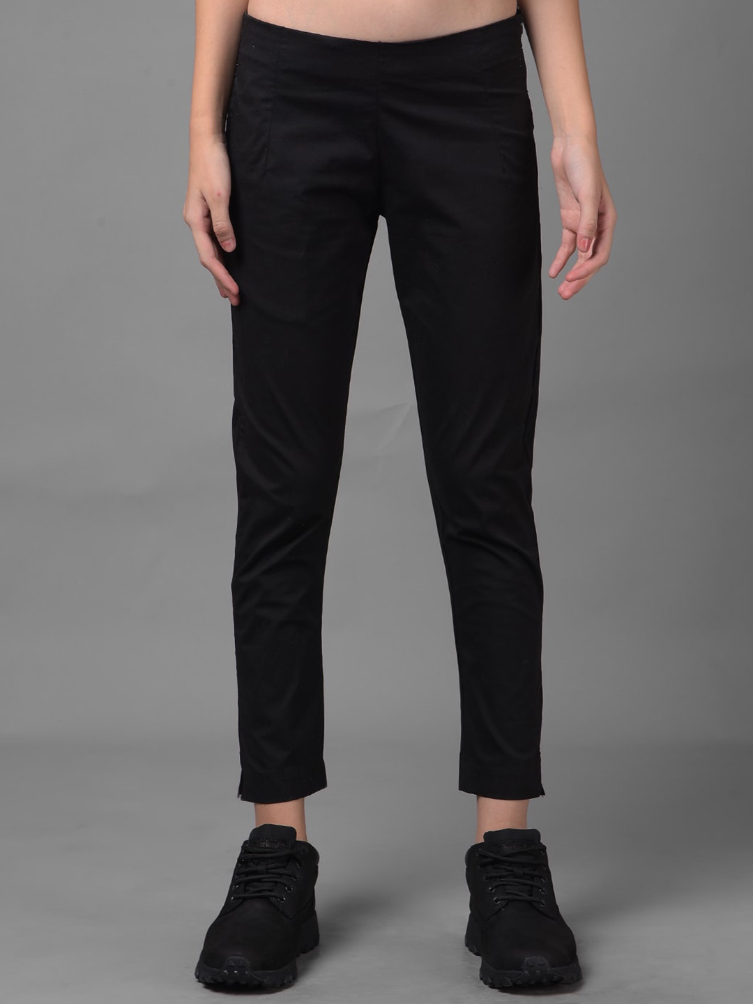 Dollar Missy Women Cotton Super Soft Stretch Pant With One Side Pocket