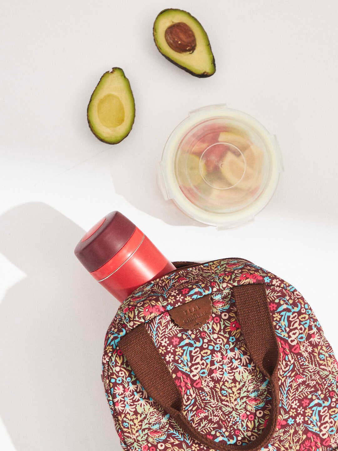 Chumbak Floral Printed Structured Handheld Bag