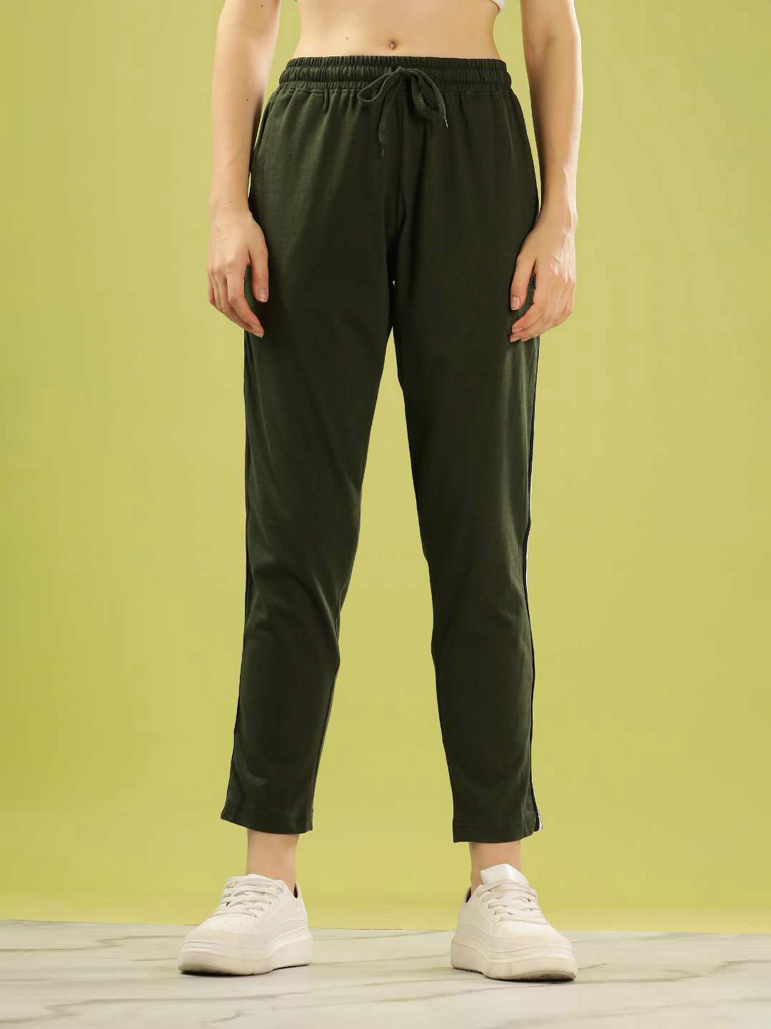 Dollar Women Rich Cotton Super Soft Track Pant with Side Zipper Pocket