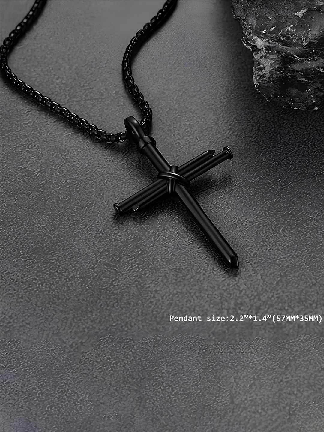 KARISHMA KREATIONS Christian Crucifix Jesus Cross Pendant With Chain