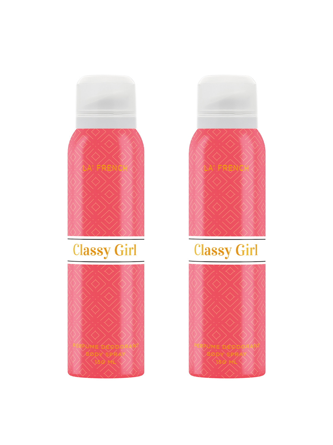 La French Women Set Of 2 Classy Girl Perfumed Deodorant Body Spray - 150ml Each