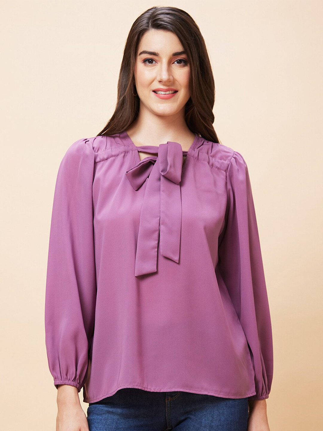 Globus Tie-Up Neck Shirt Style Top