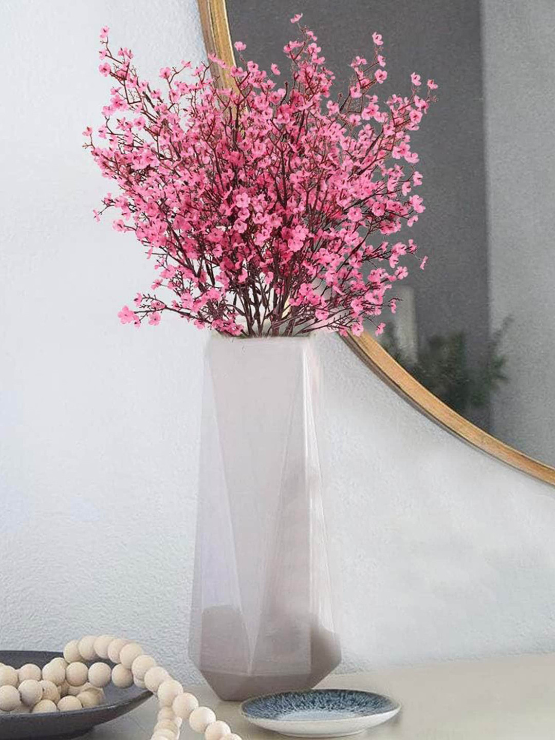 Homesake Pink & Brown Gypsophila Artificial Flower
