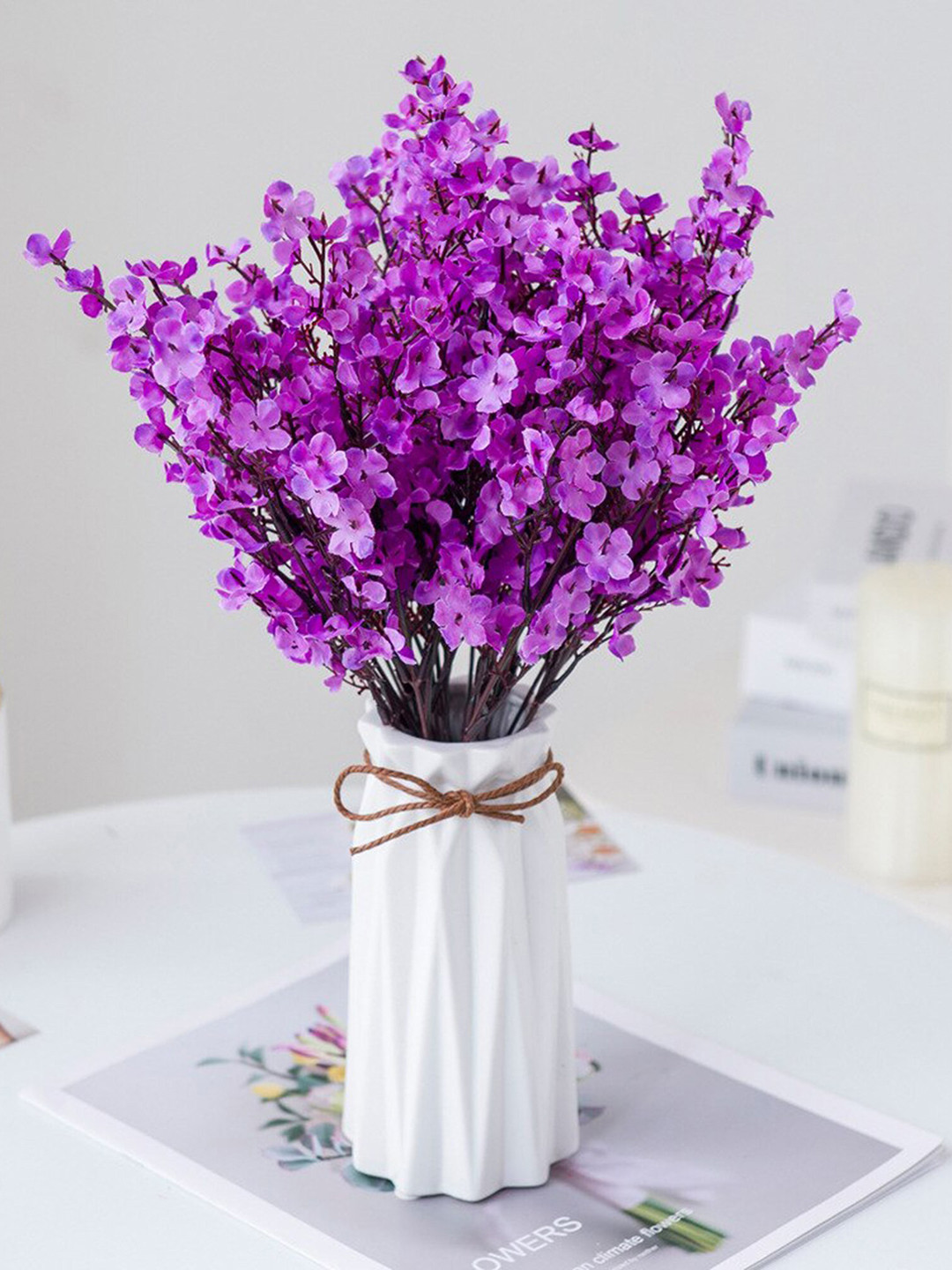 Homesake Purple & Brown Gypsophila Artificial Flowers