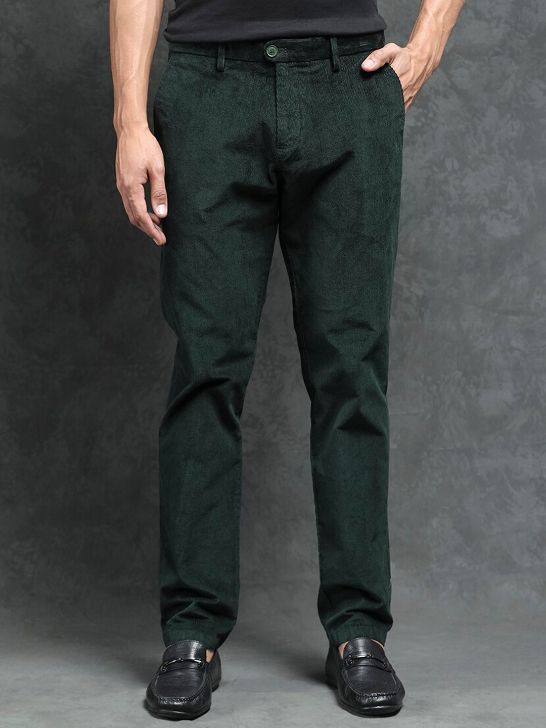 RARE RABBIT Men Upton Mid-Rise Slim Fit Joggers Trouser