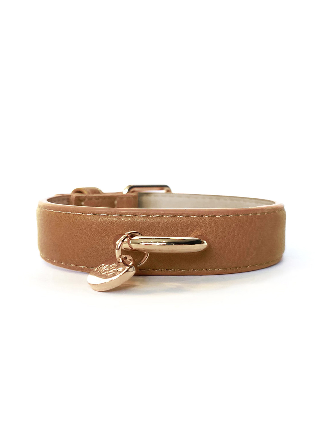 Milk & Pepper Brown Textured Training Dog Collar