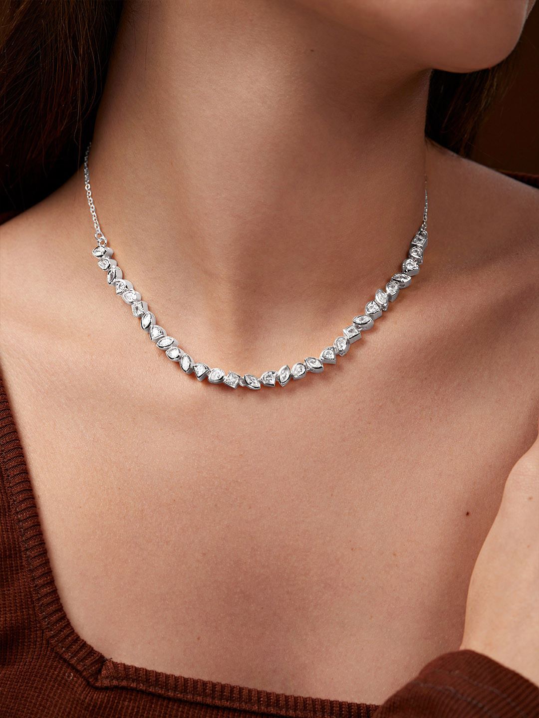 MINUTIAE Silver Plated Necklace