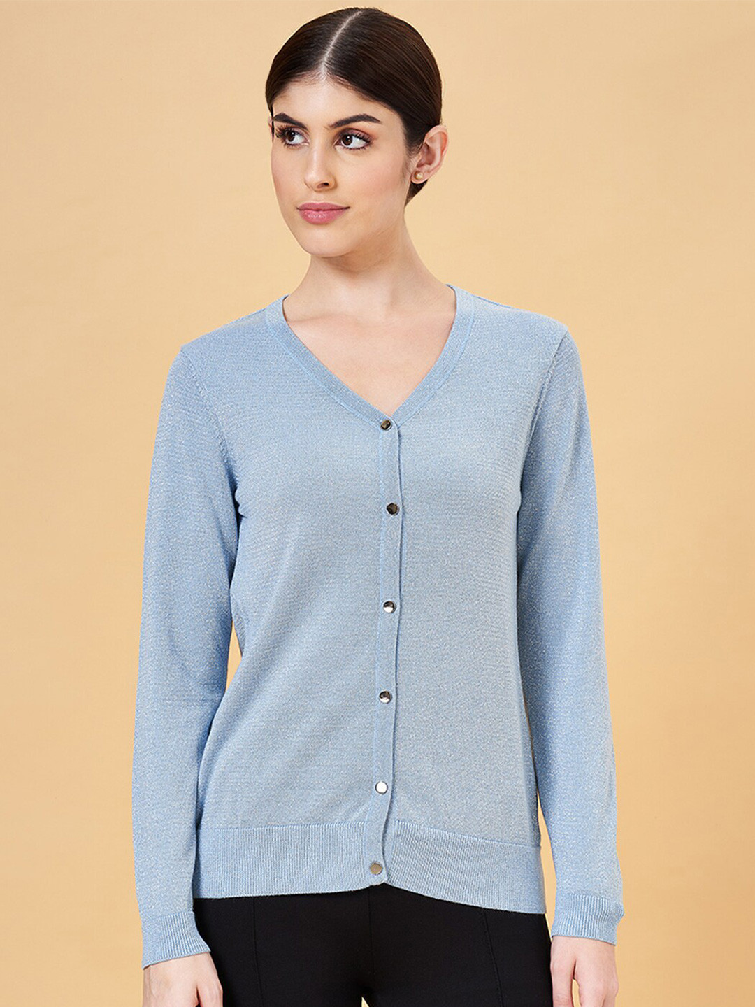 Annabelle by Pantaloons V-Neck Cardigan Sweaters