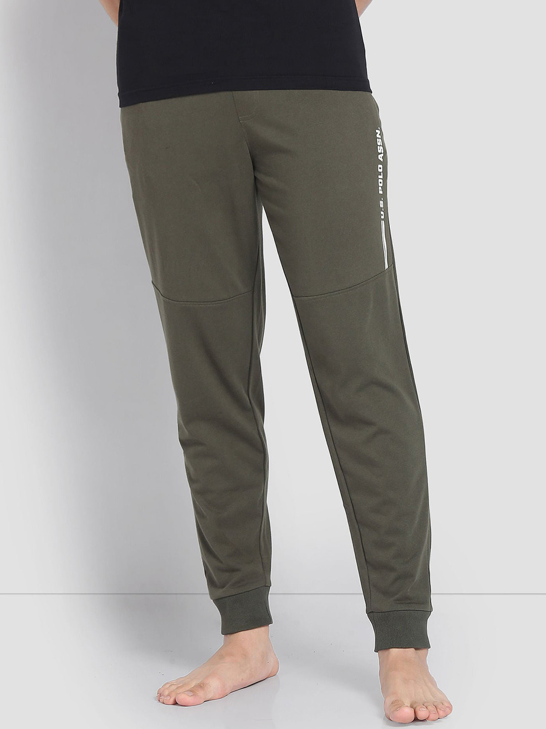 U.S. Polo Assn. Men Mid Rise Lightweight Lounge LJ001 Joggers