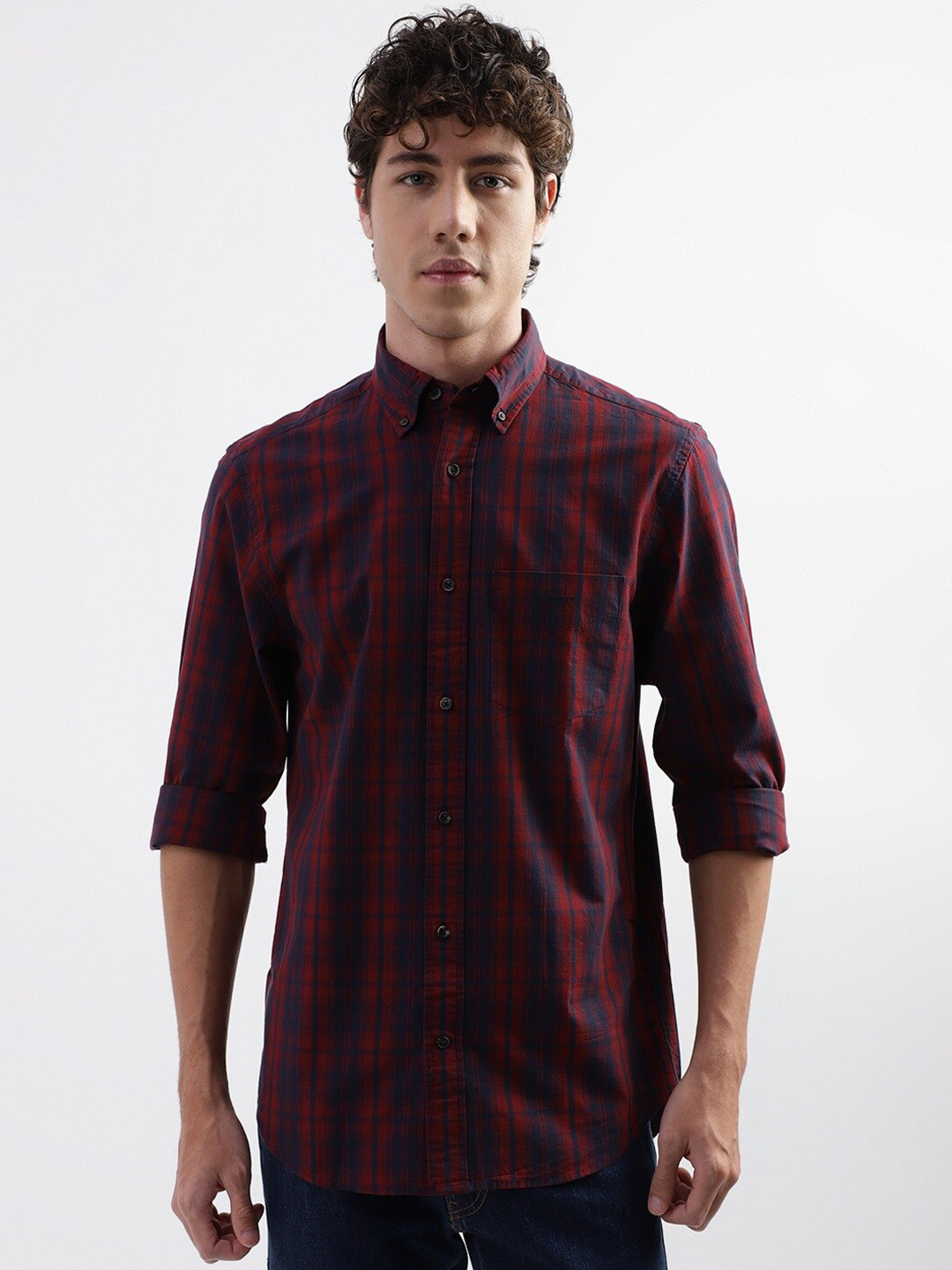 GANT Regular Fit Button Down Tartan Checked Shirts
