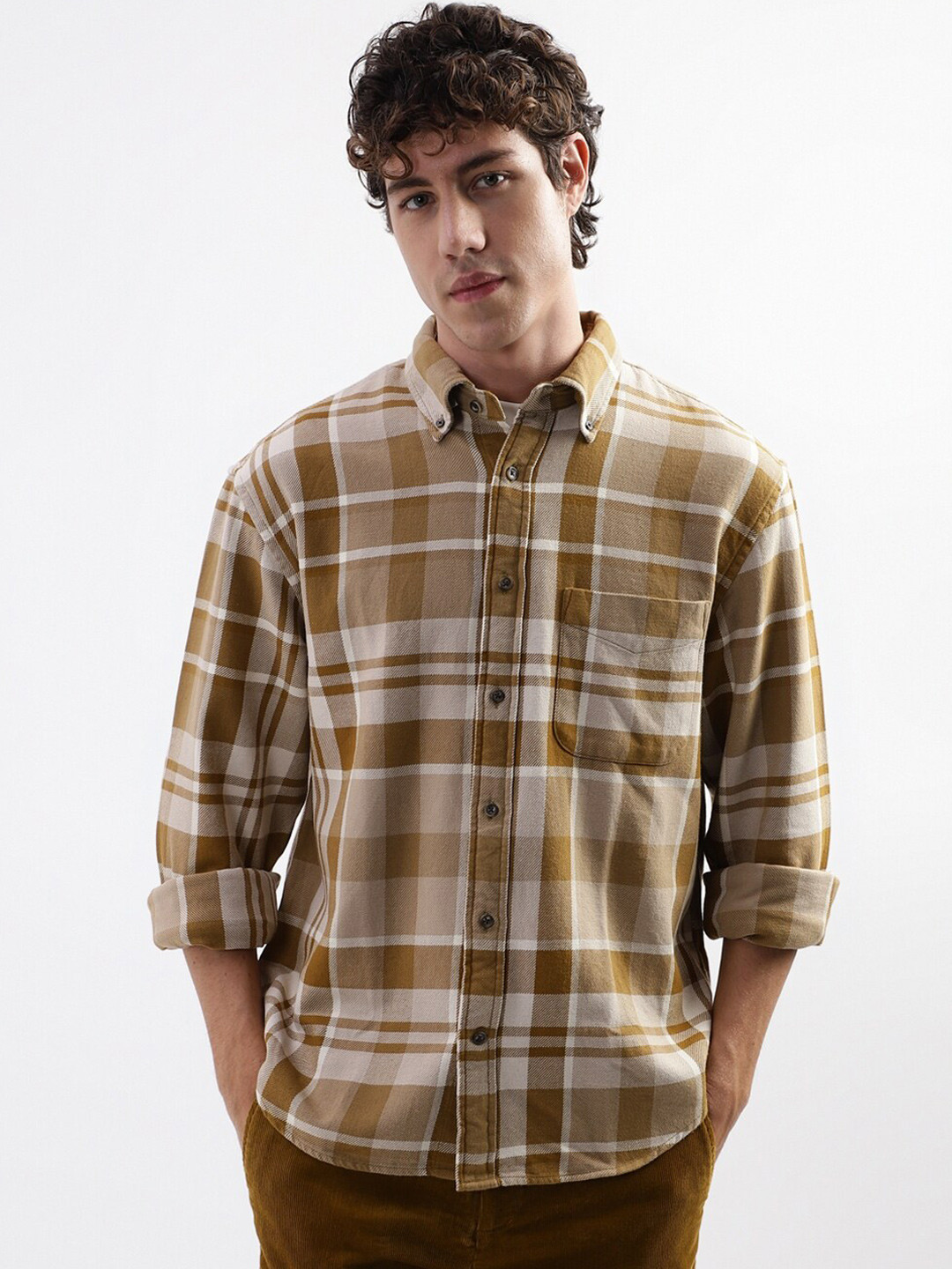 GANT Relaxed Fit Checked Twill Casual Shirt