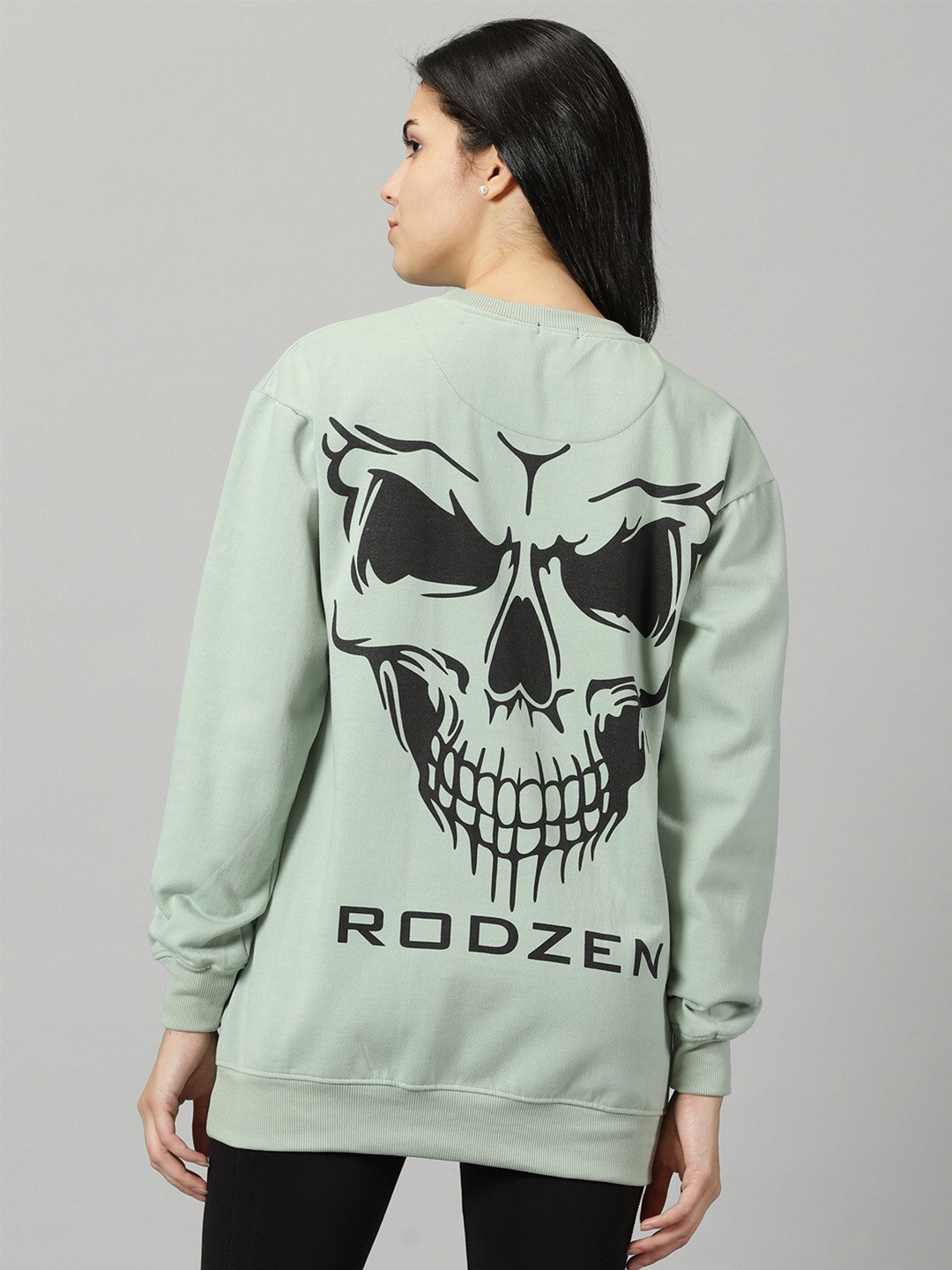 Rodzen Printed Fleece Pullover Sweatshirt