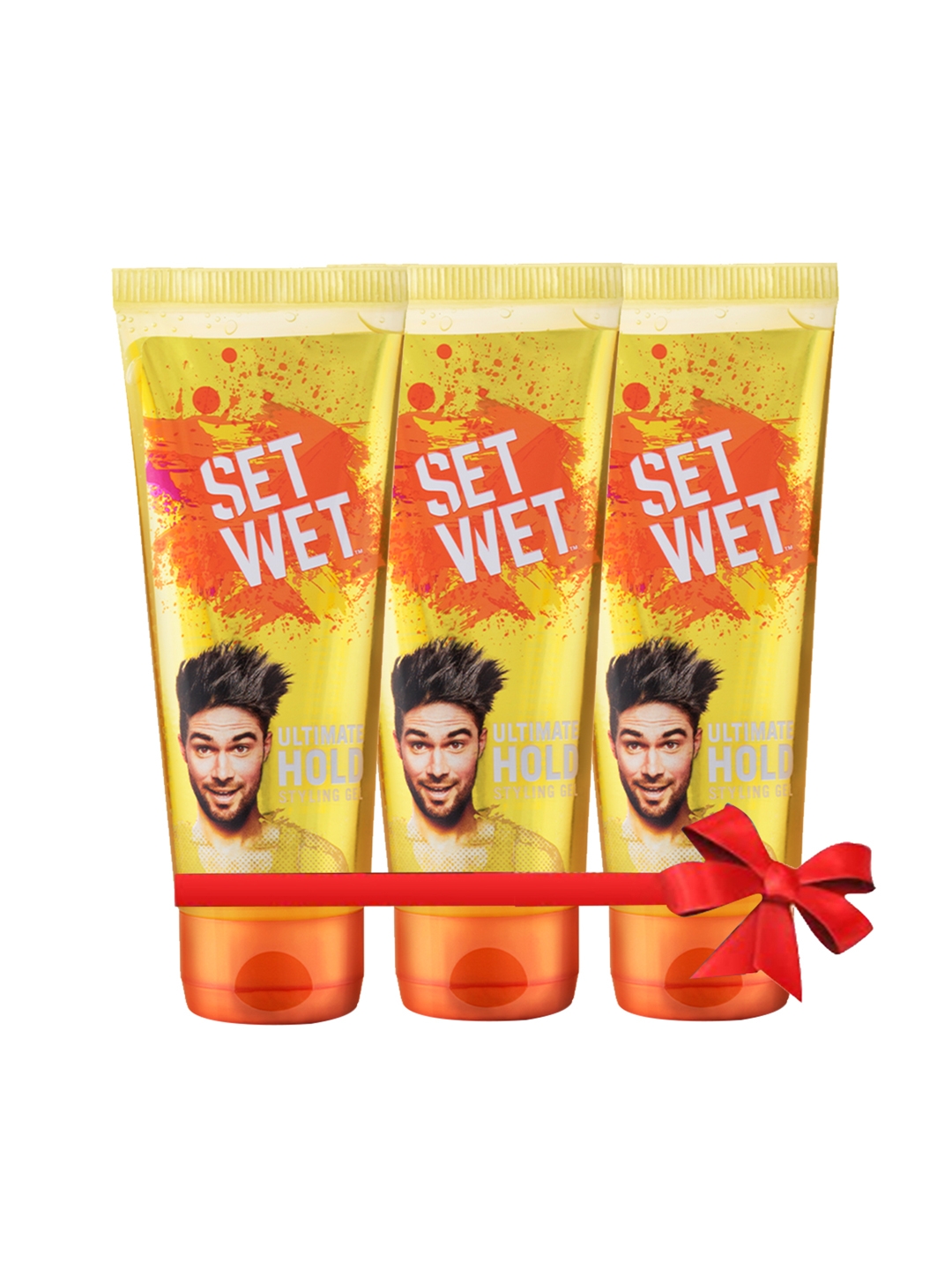 Buy Set Wet Men Pack Of 3 Ultimate Hold Styling Hair Gel - Hair Gel And  Spray for Men 2505581 | Myntra