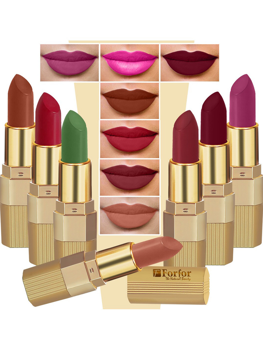 FORFOR Set of 7 Xpression Long Lasting Stick Matte Lipsticks