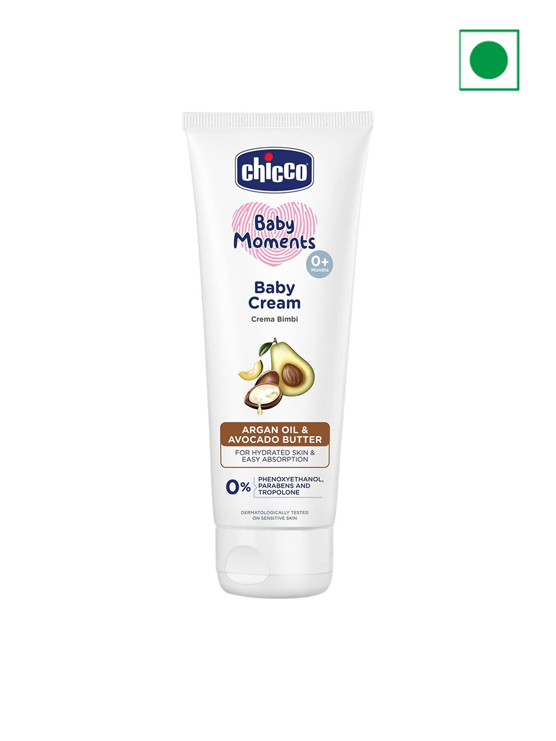 Chicco Baby Moments Baby Cream Prevent Dryness Non-Sticky & Moisturizing - 100g