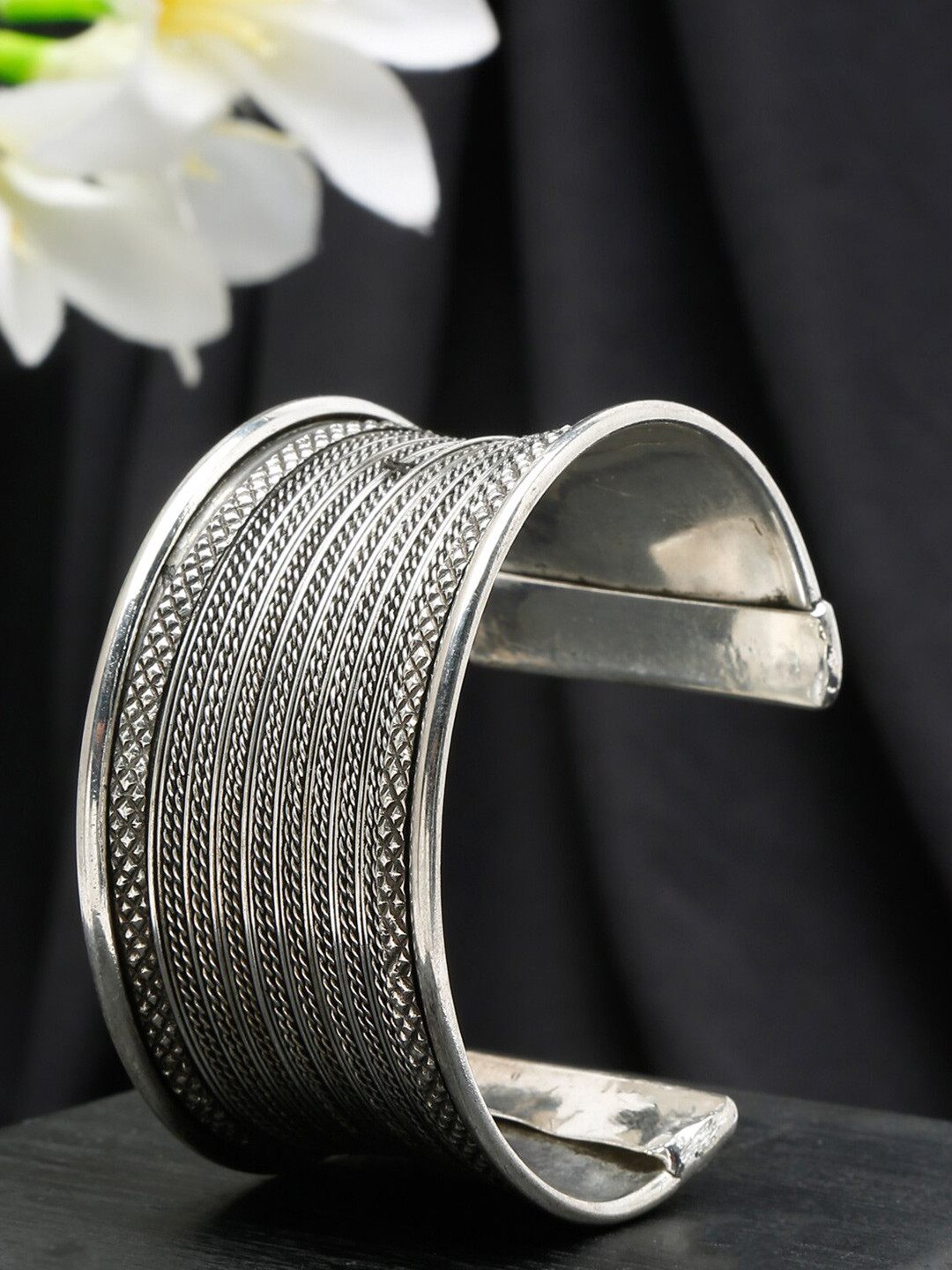 Sangria Silver-Plated Cuff Bracelet