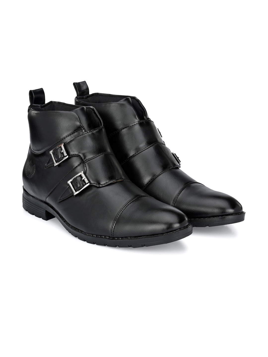 Vellinto Men Majestic Mid-Top Monk Straps Boots