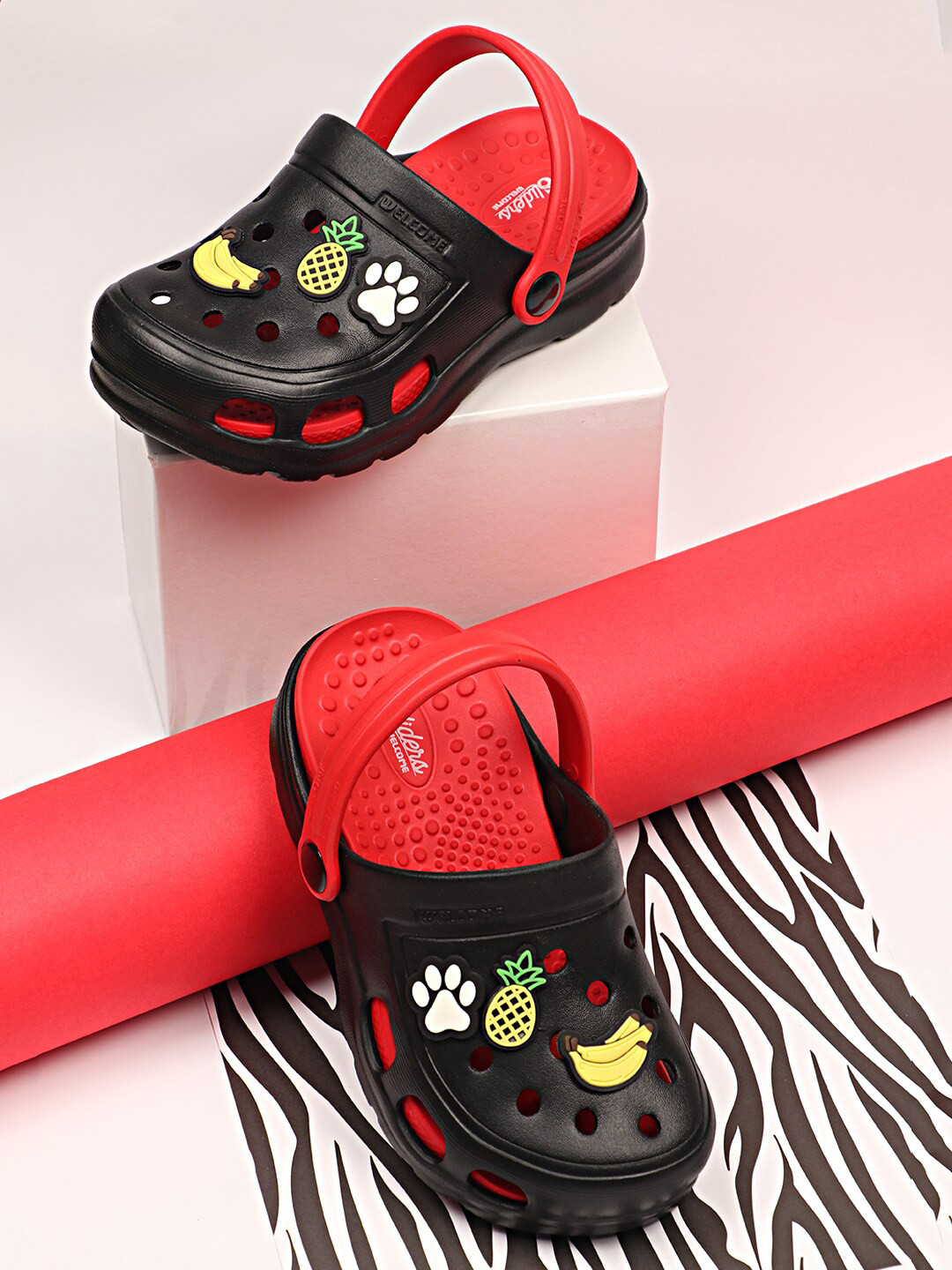 WELCOME Kids Soft Waterproof Daily Adjustable Back Strap Anti-Skid Comfort Clogs