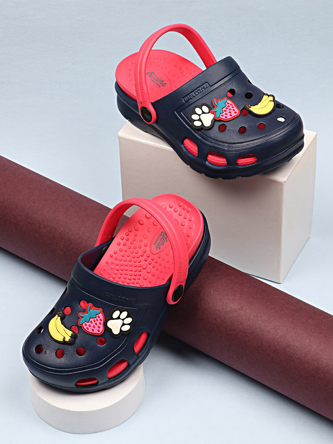 WELCOME Kids Soft Waterproof Daily Adjustable Back Strap Anti-Skid Comfort Clogs