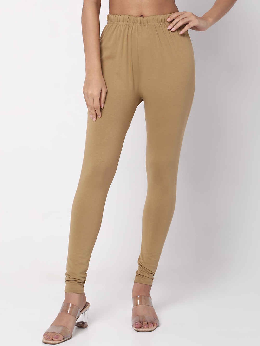 Ethnicity High-Rise Churidar Length Cotton Leggings