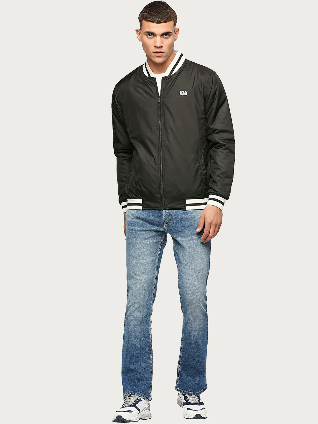 Pepe Jeans Stand Collar Bomber Jacket