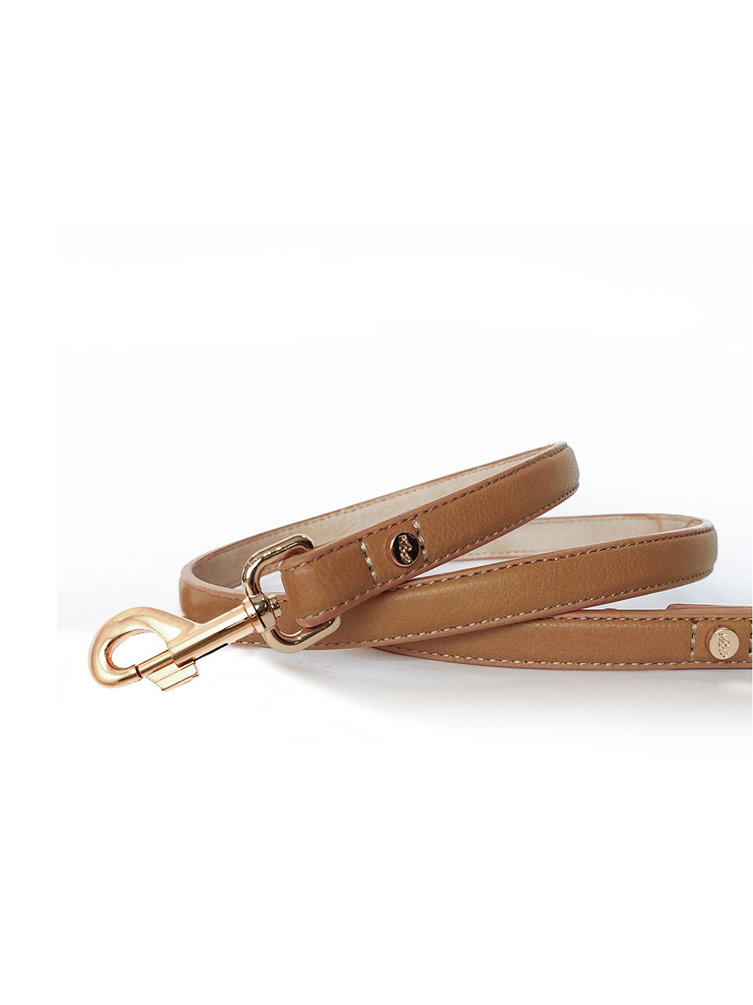 Milk & Pepper Brown Self Design Dog Training Leash