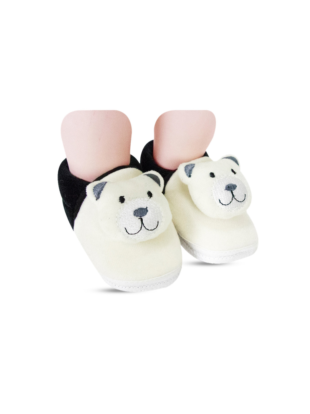 BAESD Infants Colourblocked Cotton Fur Booties