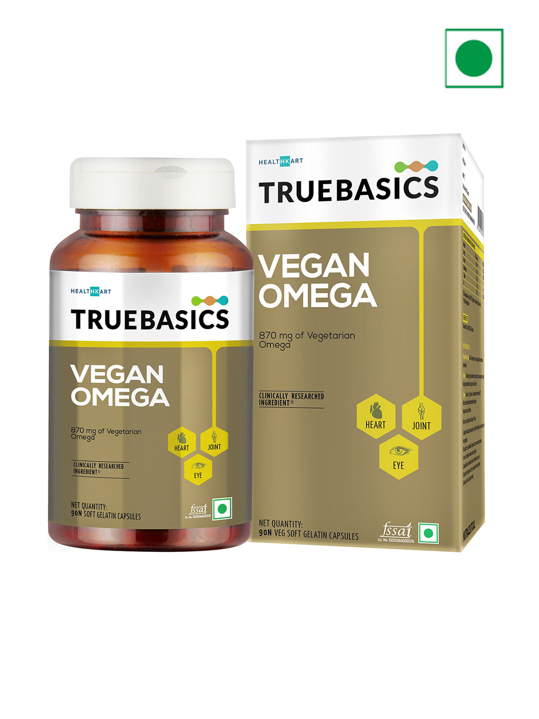 TrueBasics Vegan Omega Capsules - 90 Capsules