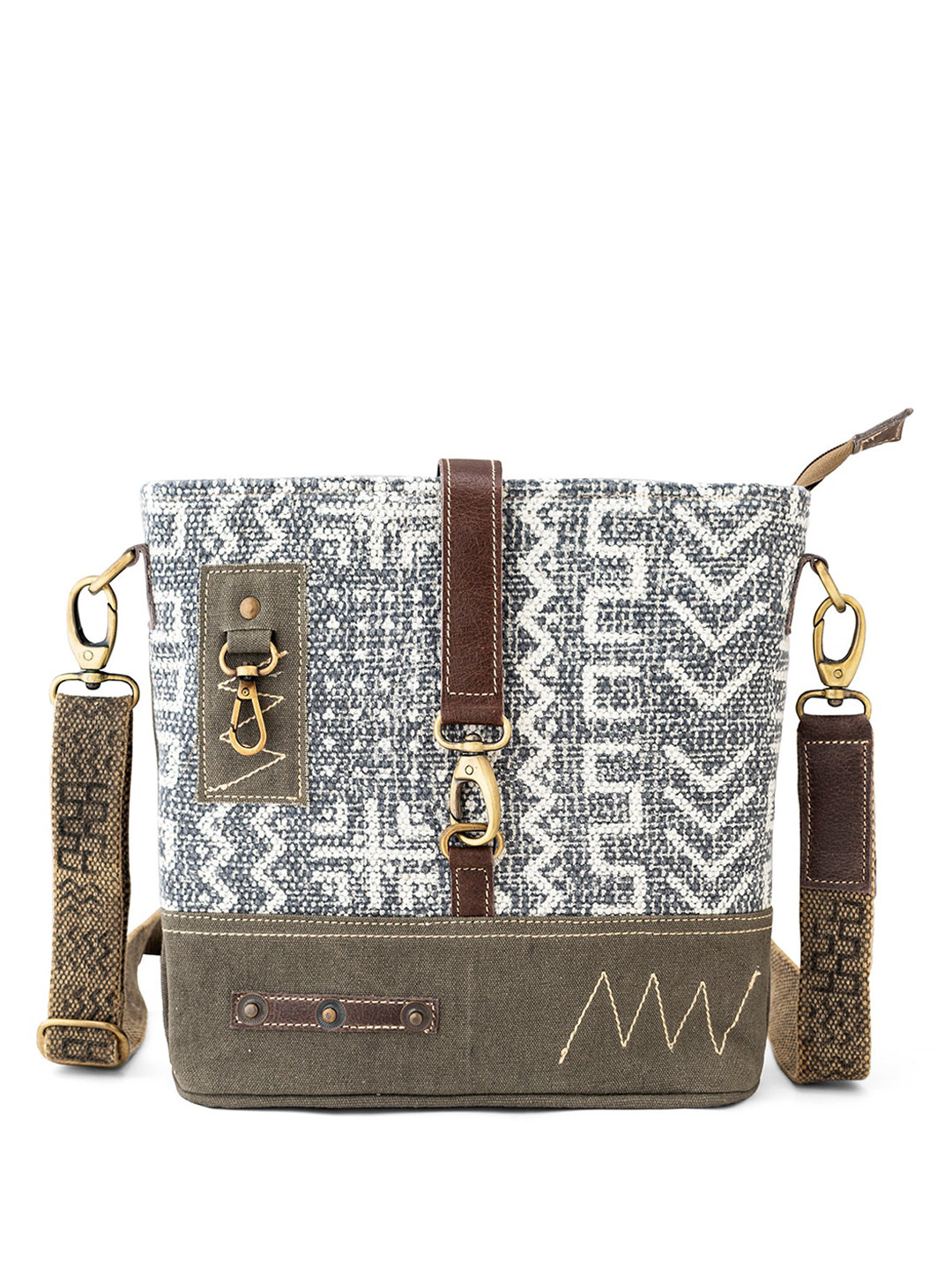 Goatter Printed Structured Sling Bag