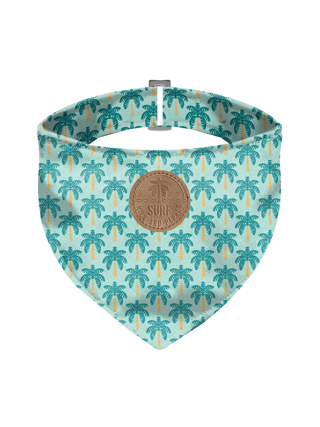 Milk & Pepper Green Graphic Printed Dog Bandana