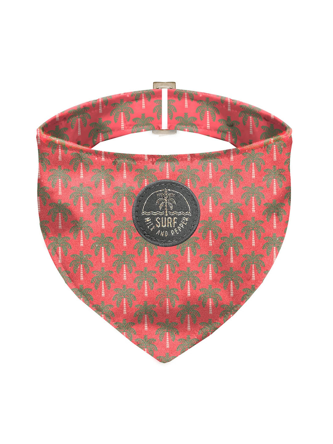 Milk & Pepper Orange & Green Graphic Printed Dog Bandana