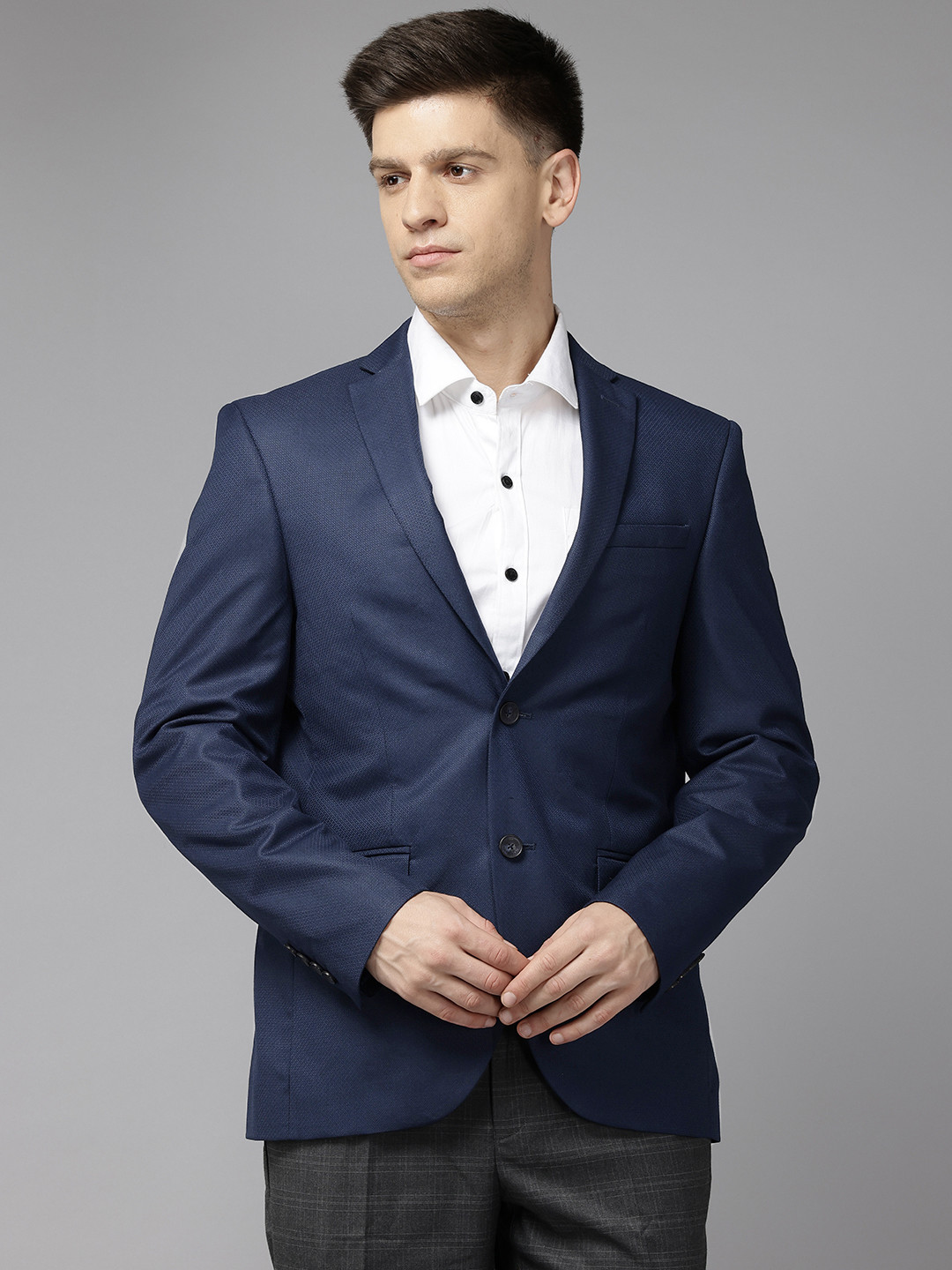 Blackberrys Slim Fit Notched Lapel Single-Breasted Blazer