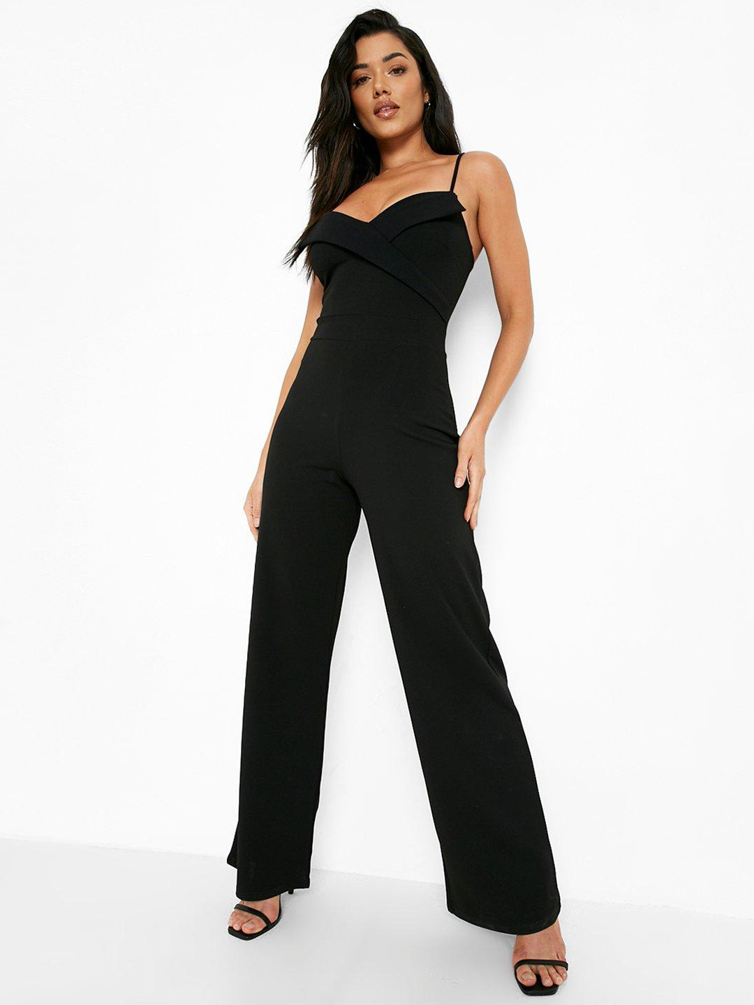 Boohoo Basic Wide Leg Jumpsuit