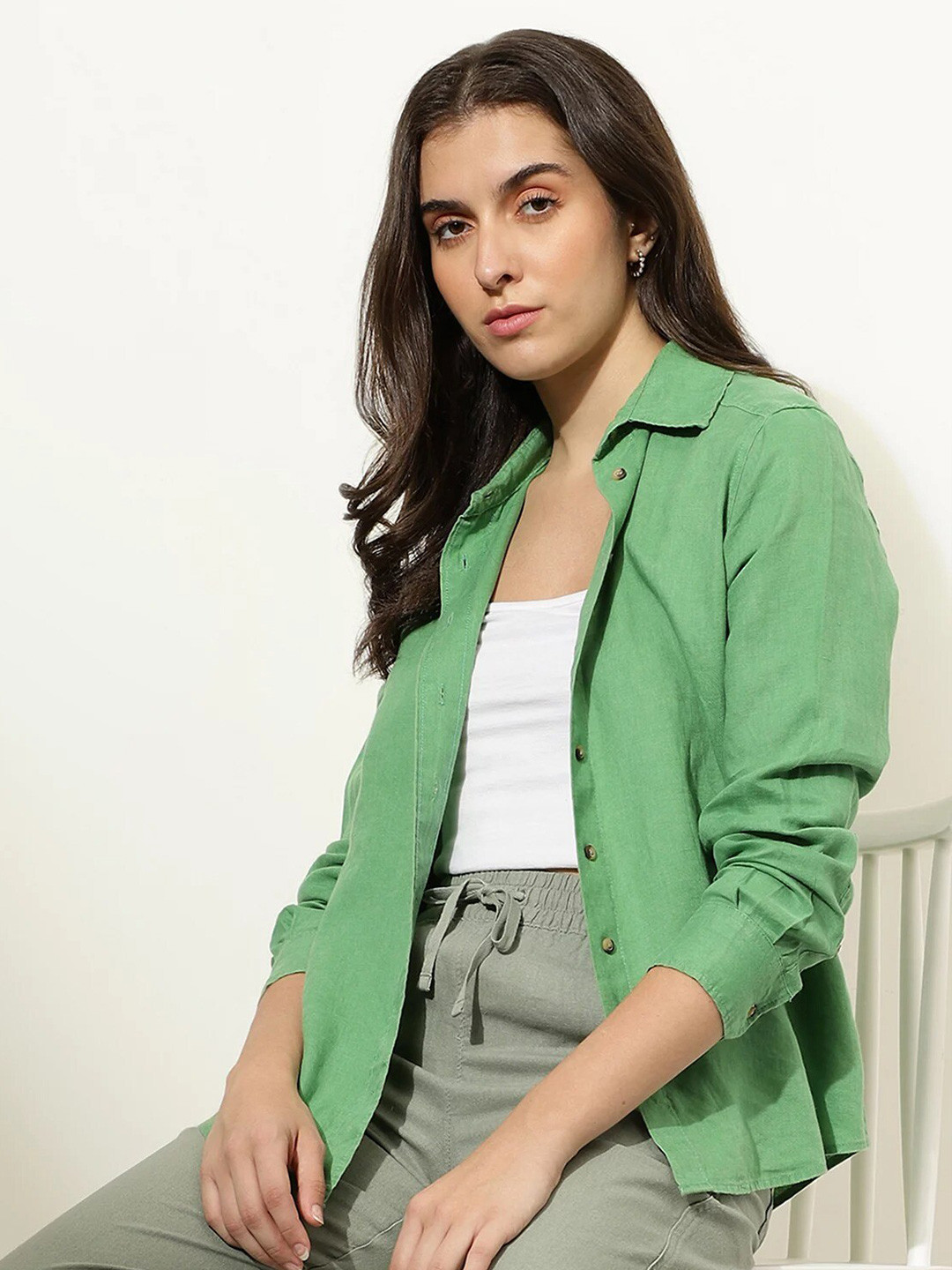 Marks & Spencer Opaque Line Casual Shirt