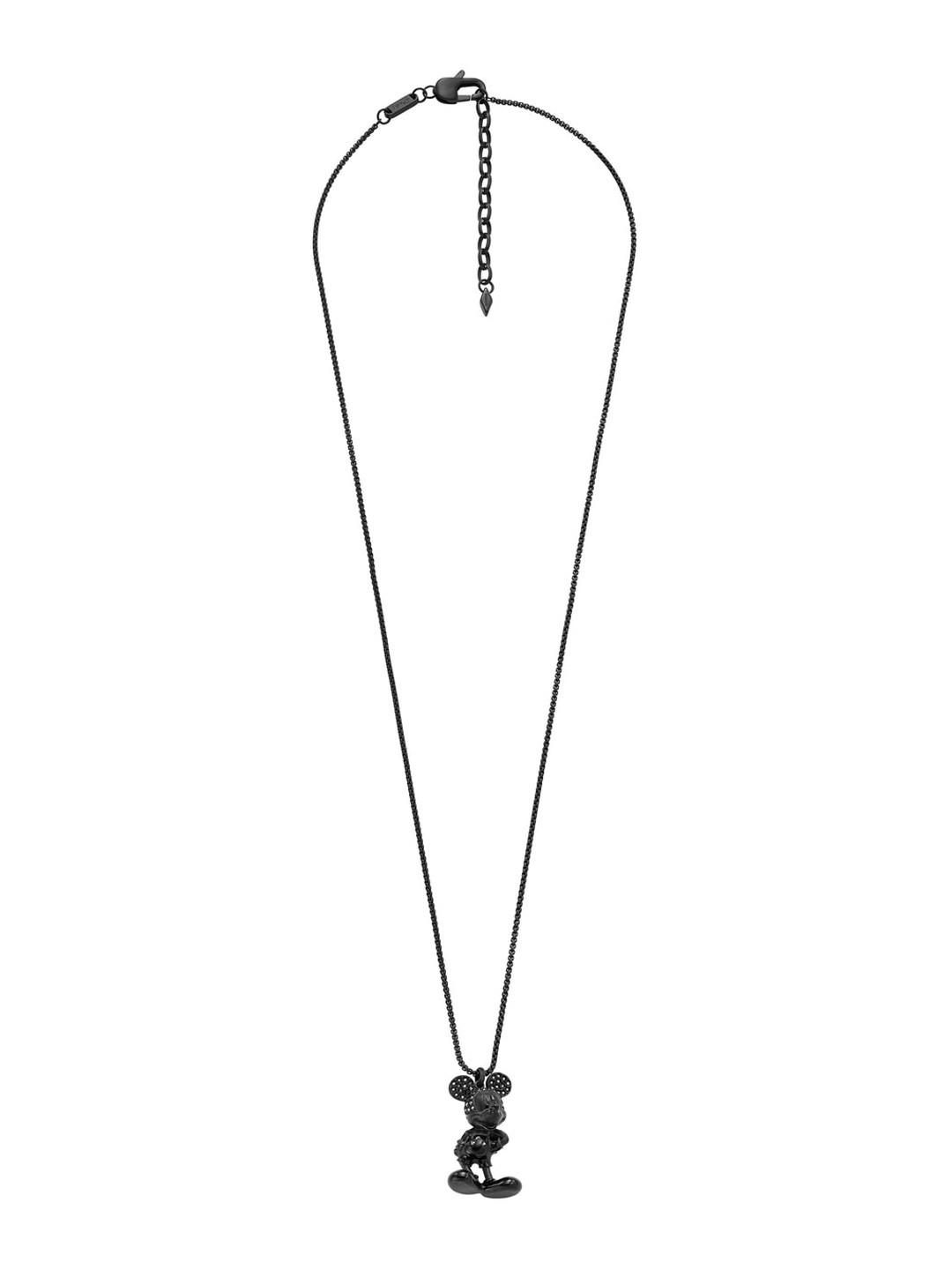 Fossil Stainless Steel Mickey Mouse Pendant With Chain